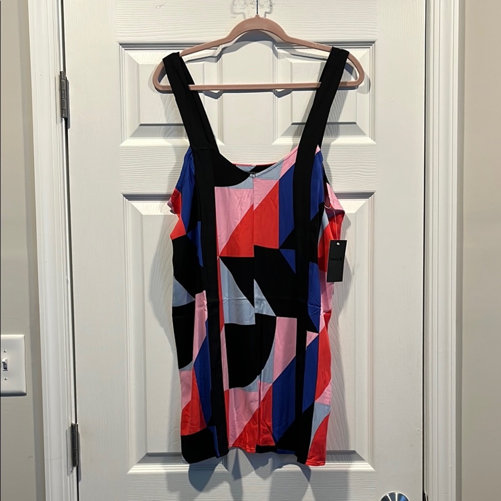 Hurley Geometric Color Block Dress Size M